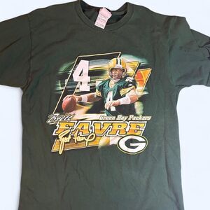 Nfl Men's Green Brett Favre Green Bay Packers T-shirt size Large!